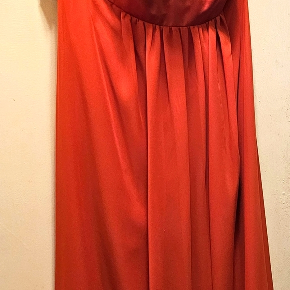 New, never worn,Alfred Angelo formal dress, Burnt Orange, size 14 - Picture 2 of 6